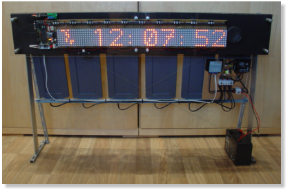 ... an der Solaranlage mit Laderegler, Batterie-Wchter und Abwrtssteller