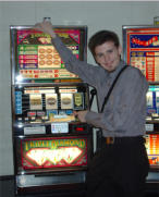 Auf der Schifffahrt nach Schweden vertreibe ich mir gelegentlich die Zeit mit den Automaten.